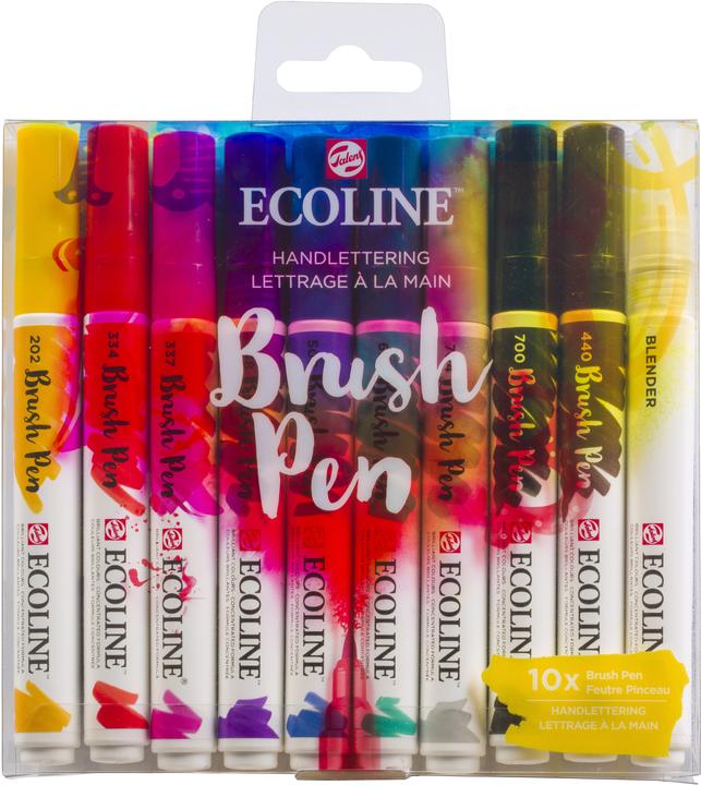 Produktbild Talens Ecoline Brush Pen Set (Mehrfarbig, Rot, 10 x)