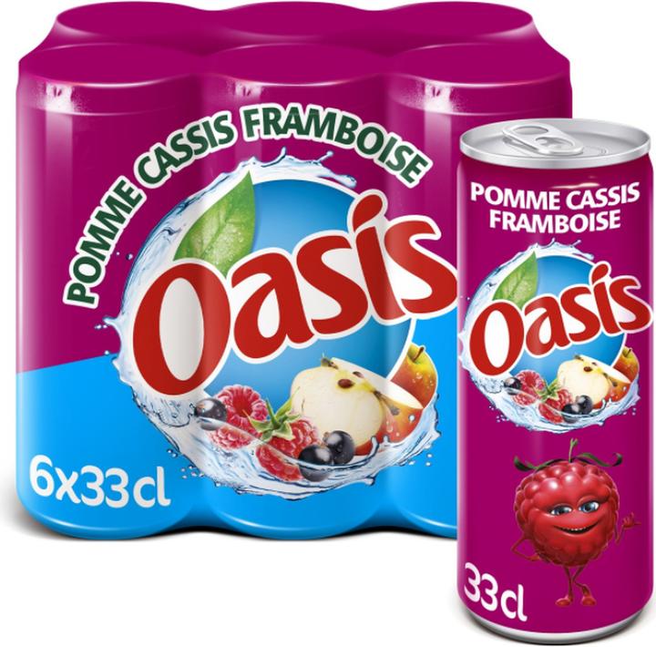 Oasis Wild berries, apple, cassis (6 x 33 cl)