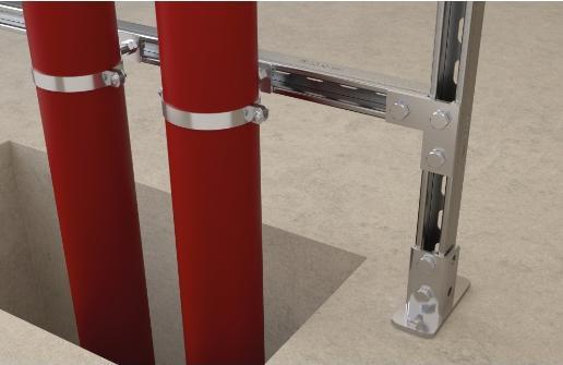 Actual product image Fischer 500719, Pipe clamp, Steel, 48 - 56 mm, 3.81 cm (1.5"), Zinc steel, 1 kN
