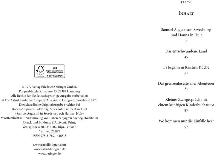 Produktbild Das entschwundene Land (Deutsch, Astrid Lindgren, Anna-Liese Kornitzky, 2007)