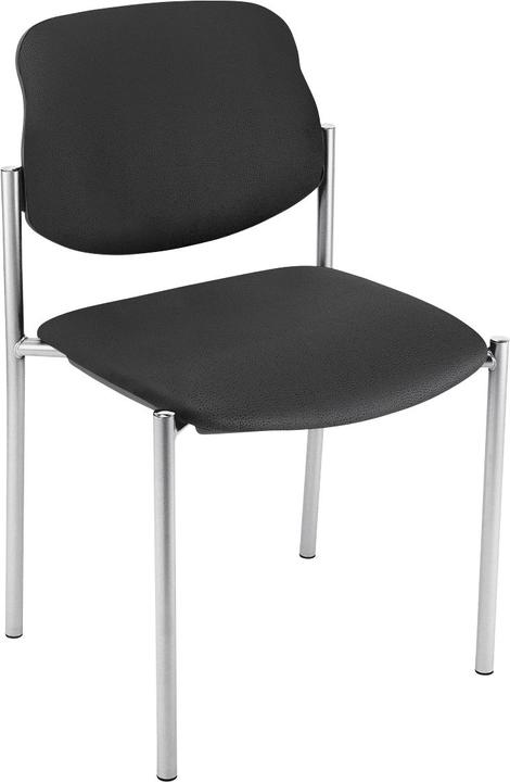Nowy Styl Stapelstuhl Styl, mit oder ohne Armlehnen, Echtleder, schwarz oder beige, stapelbar bis zu 6 Stück