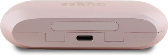 Actual product image Guess Wireless headphones Elongated Metallic ENC TWS Bluetooth Headset - Pink (ANC, 26 h, Wireless)