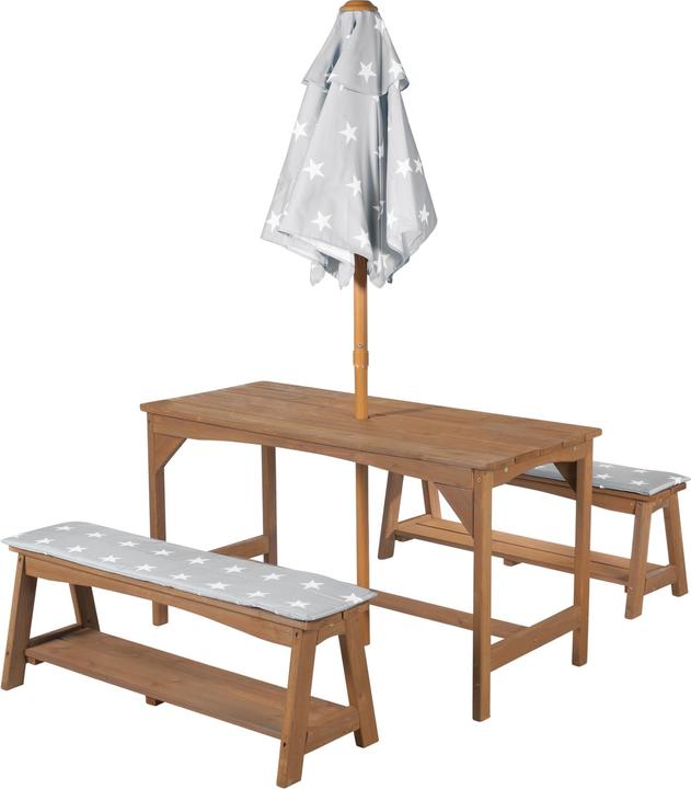 Produktbild Roba Kindersitzgruppe mit Sitzauflage und Schirm Little Stars