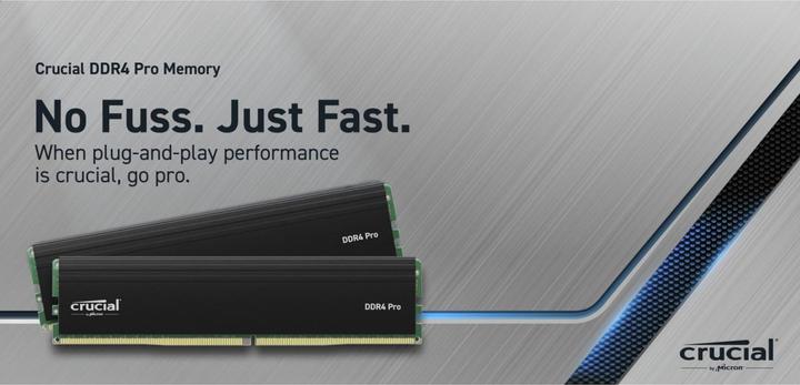 Actual product image Crucial Pro (2 x 16GB, 3200 MHz, DDR4-RAM, DIMM)