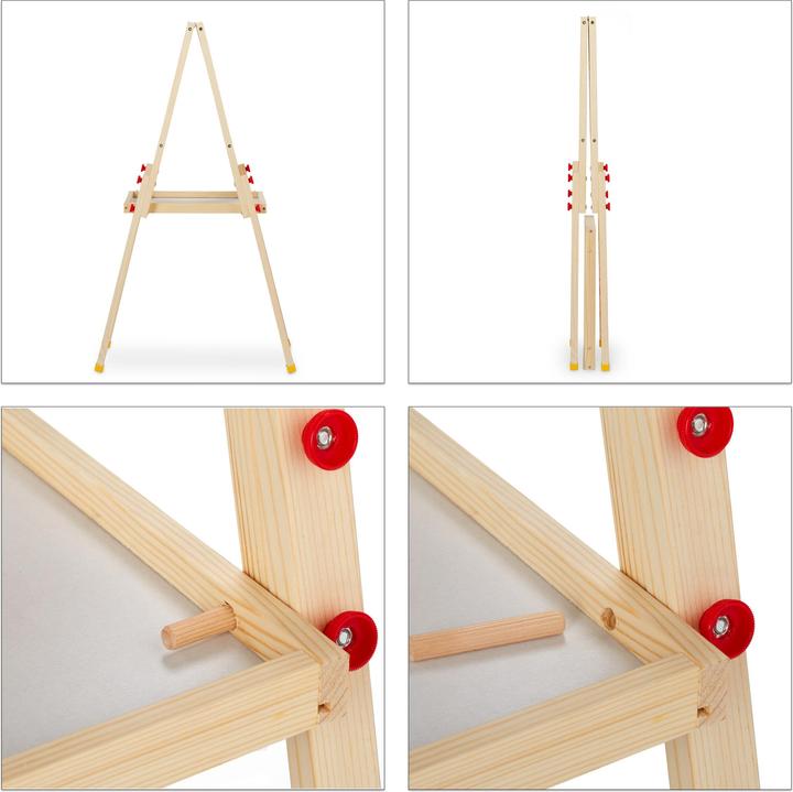Actual product image Relaxdays Standing Chalk- and Whiteboard for Kids