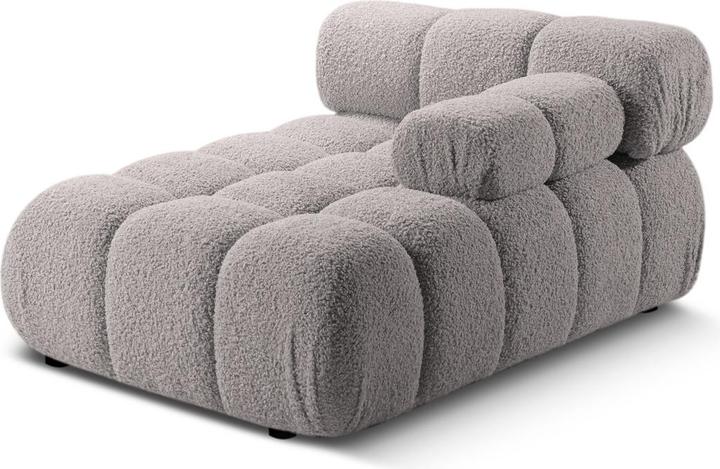 Actual product image Micadoni Velvet Chaise Longue Right, "Bellis", 1 Seat, 155x94x70 Made in Europe (Chaise longue)