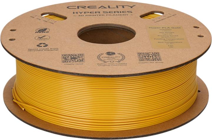 Actual product image Creality Hyper 1.75mm PLA 3D Printing Filament 1kg (PLA, 1.75 mm, 1000 g, Gold)