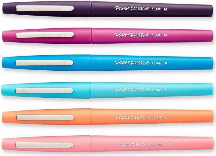 Actual product image Paper Mate Flair M Tropical Vacation (Multicoloured, 6 x)