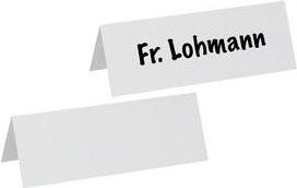 Actual product image Maul Table name badges, cardboard, white, (W)210 x (H)75 mm