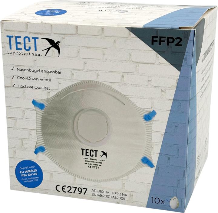 Produktbild Tect Atemschutzmaske (FFP2, 10 x)