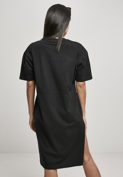 Actual product image Urban Classics Ladies Organic Oversized Slit Tee Dress (M)