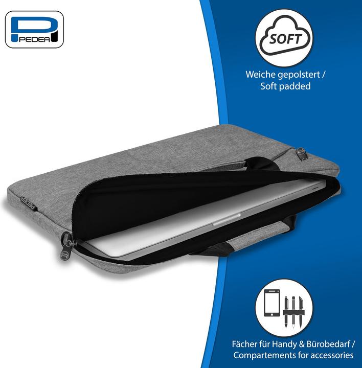 Immagine prodotto Pedea Borsa per laptop da 17,3 pollici (43,9 cm) FASHION Borsa a tracolla per notebook con tracolla (17.30", Universale, Acer, CV, ASUS)