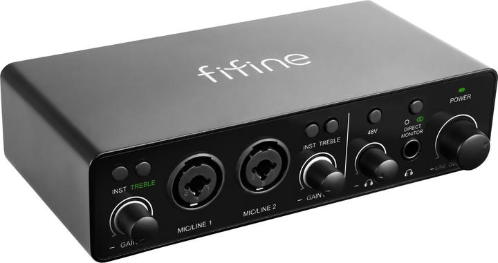 Produktbild Fifine Ampli3 Type-C Audio Interface 2 Channel USB Treble Sound Card Mixer