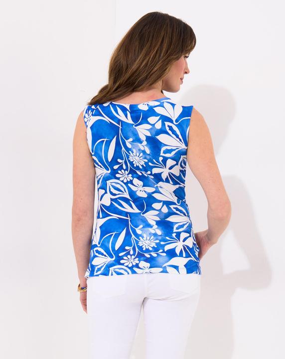 Actual product image Joe Browns Floral Print Sleeveless Cowl Neck Jersey Top