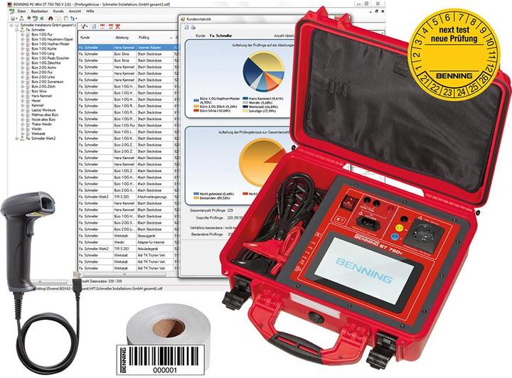 Produktbild Benning ST 760+ Set Gerätetester-Set (CAT II 300V)