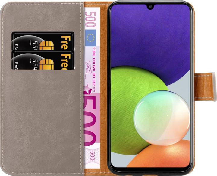 Actual product image Cadorabo Luxury Book Cover (Samsung Galaxy M22, Samsung Galaxy A22, Samsung Galaxy A32)