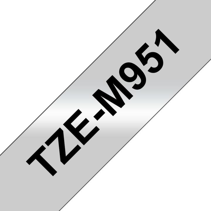Brother Tze-M951 (2.40 cm, Schwarz, Silber)
