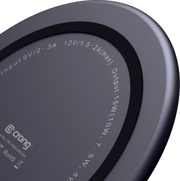 Actual product image Crong charger Induction 3 A (CRG-PS15W-BLK) (15 W)