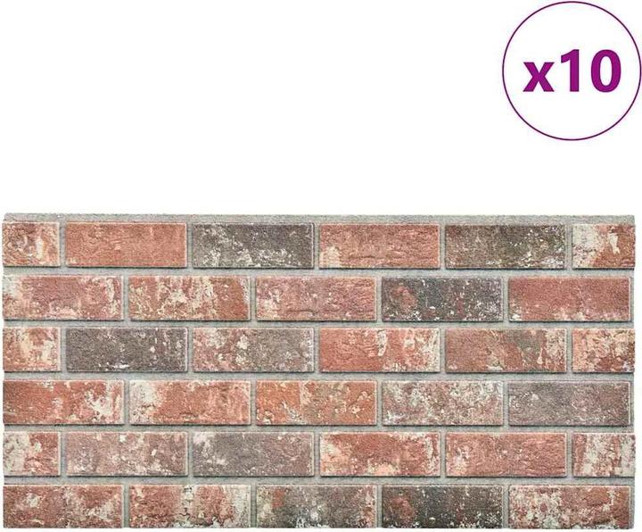 Dunkelbraun und Grau mit Backstein-Design