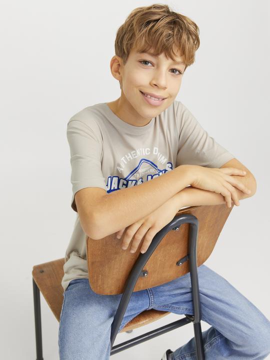 Actual product image Jack & Jones JJELOGO TEE SS ONECK 2COL 24/25 NOOS JNR (164)