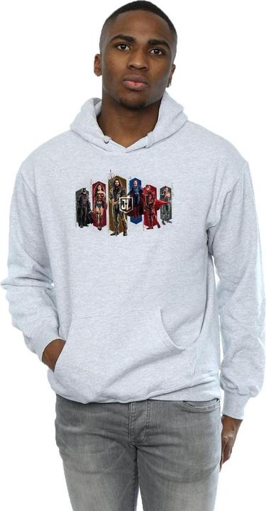Produktbild Justice League Movie Team Hexagons Kapuzenpullover (L)