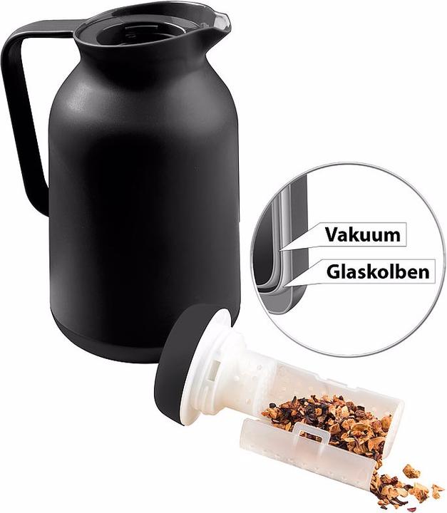 Actual product image Rosenstein & Söhne 2in1 vacuum vacuum jug for coffee and tea, with tea strainer, 1 litre (1 l)