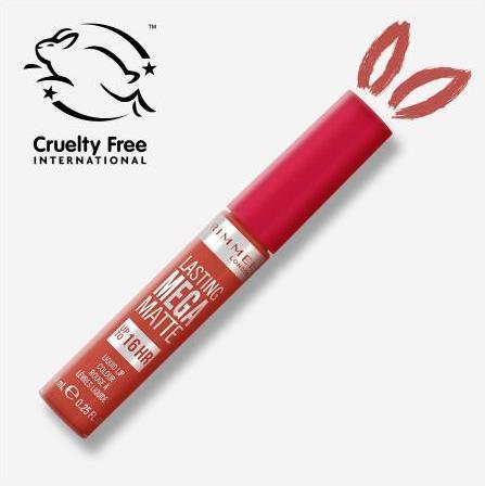 Actual product image Rimmel London Lasting Mega Matte Liquid Lip Colour (Scarlet Flames)