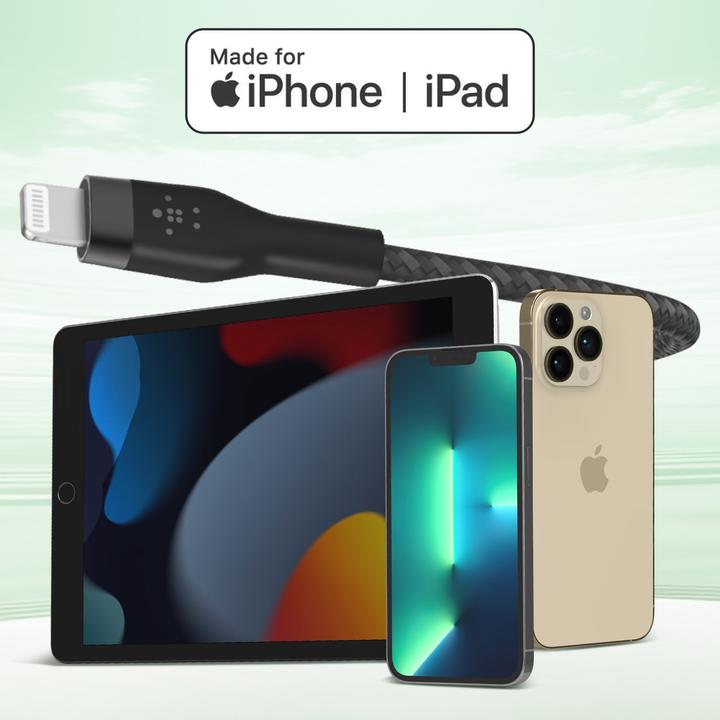 Productafbeelding Belkin USB-oplaadkabel Boost Charge Pro Flex USB C - Lightning 1 m (1 m, USB 3.2 Gen 1, 15 W)