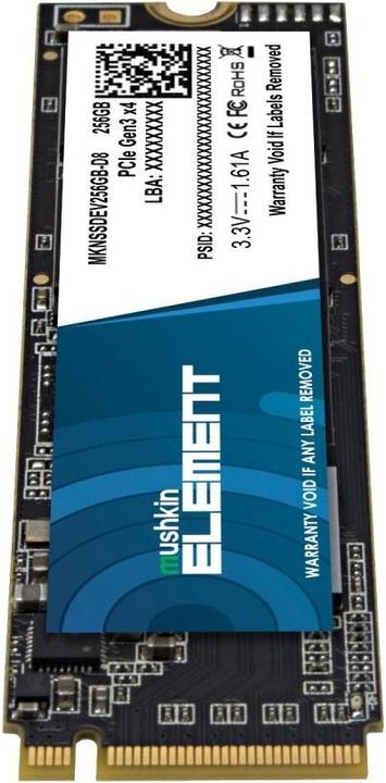 Image du produit Mushkin SSD Element M.2 256GB PCIe Gen3x4 NVME (256 Go, M.2 2280)