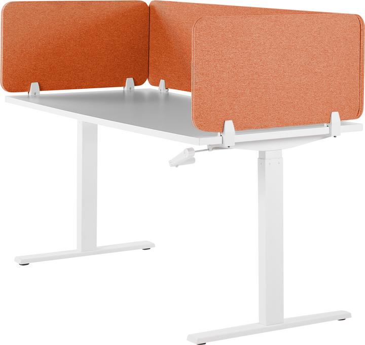 Produktbild Beliani Schreibtischtrennwand hellrot 160 x 40 cm WALLY (160 x 40 cm)