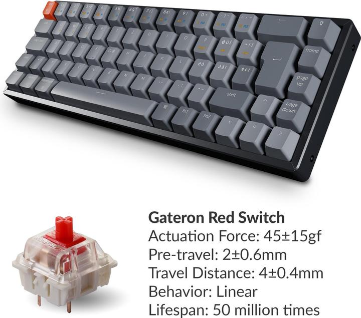 Actual product image Keychron K6 (CH, Cable, Wireless)