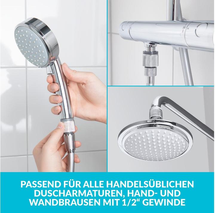Produktbild Puregreen Wassersparregler Dusche, Chrom, Regulierbar