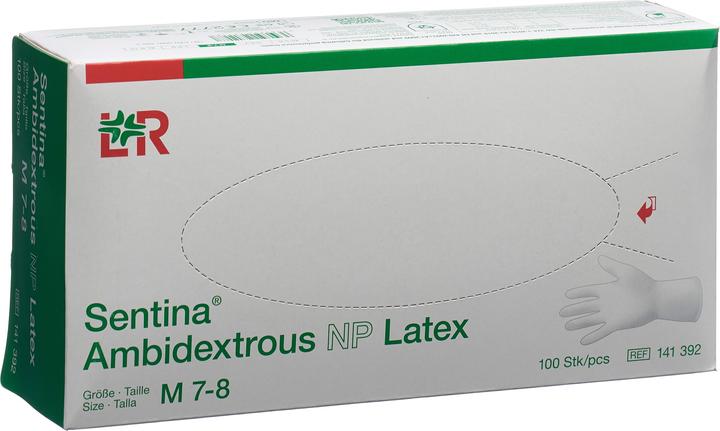 Produktbild Lohmann & Rauscher Handschuhe M Latex (M)