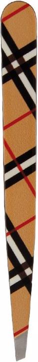 Hausmann Pinzette schräg Karo Design beige