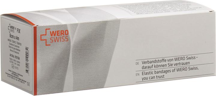 Produktbild Wero Swiss Fix Elastische Gazebinde 4mx8cm weiss