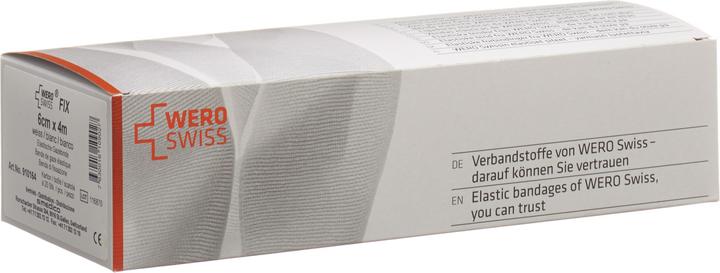Actual product image Wero Swiss Fix Elastische Gazebinde 4mx6cm weiss