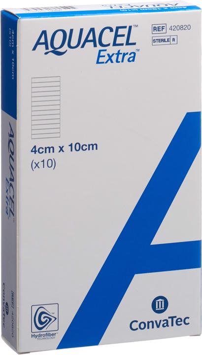 Aquacel Ag Hydrofiber Verband 4x10cm