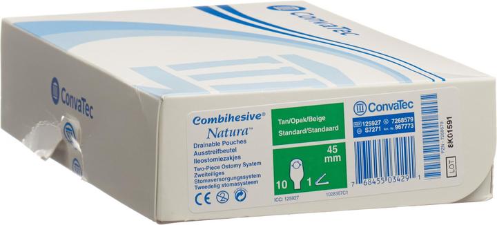 ConvaTec Ileo Beutel std opak 45mm (10 Stück, 1462.50 ml, 164 g)