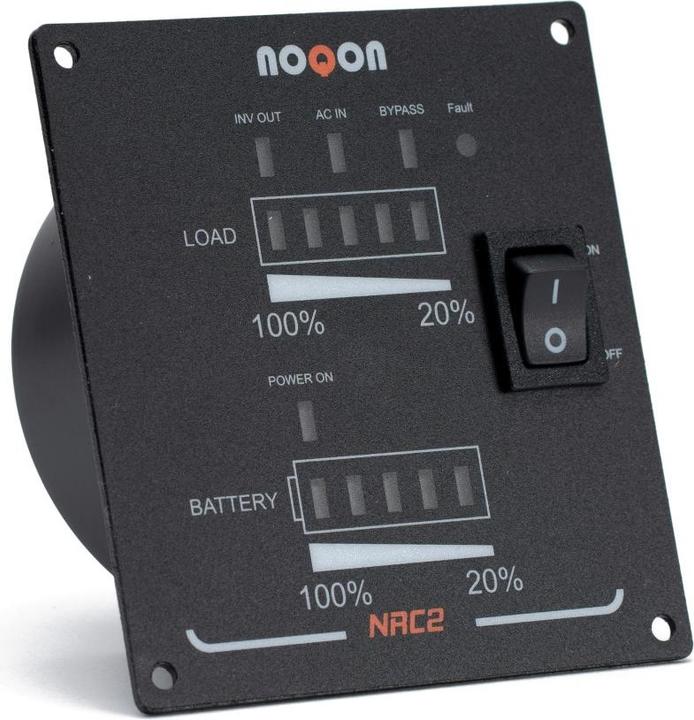 Actual product image Noqon NRC2 Remote control with charge level indicator for inverters