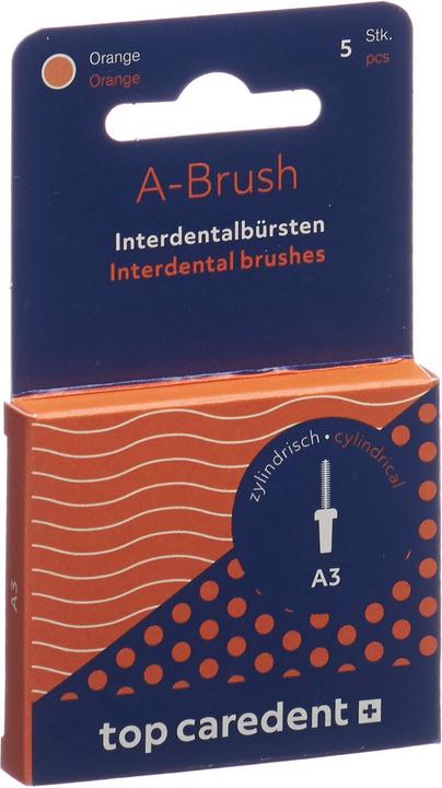 Top Caredent A3 IDBH-O Interdentalbürste orange >0.9mm (5 x, 0.90 mm)