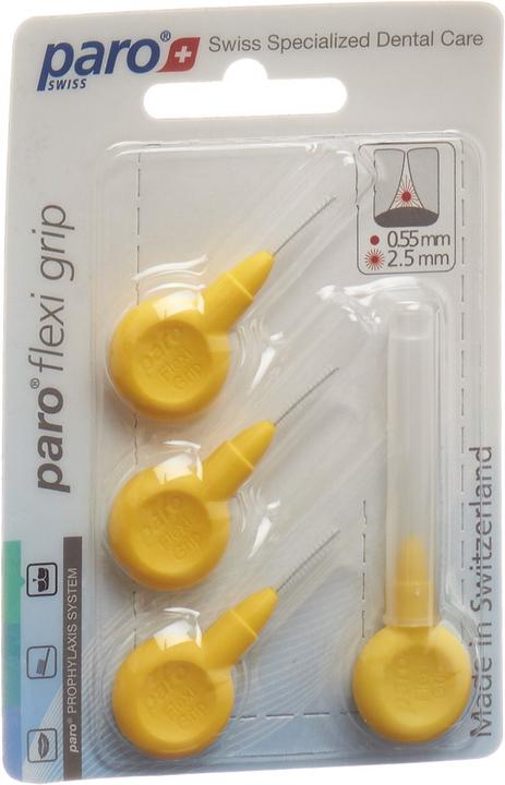 Paro Flexi Grip 2.5mm xx-fine gelb zylindrisch (4 x, 2.50 mm)