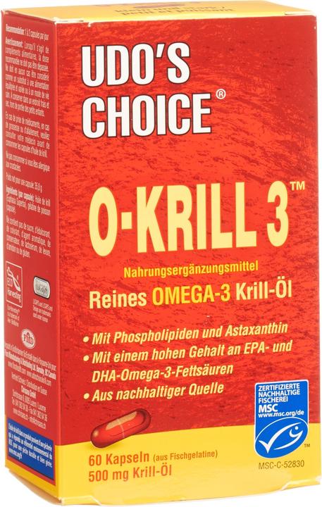 Udo's Choice O-Krill 3 Licaps Bio (60 Stück)