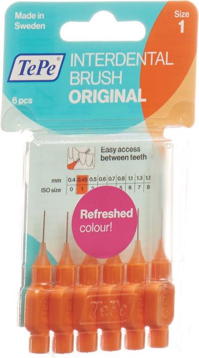 Actual product image TePe Interdental Brush 0.45mm orange (6 x, 0.45 mm)