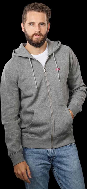 Actual product image Levis Zip Hoodie chisel grey heather (M)