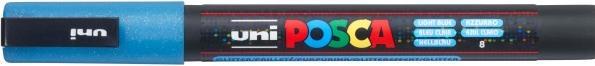Actual product image Posca Fine Marker PC-3M (Glitter Light blue, 1.30 mm, 1 x)
