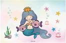 Actual product image Diamond Dotz DOTZIES® Original Diamond Painting Pencil Case "Mer Princess" 21.5 x 14 cm, DIY creative set with