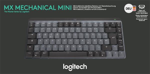 Productafbeelding Logitech MX Mechanische Mini (DE, Draadloze)