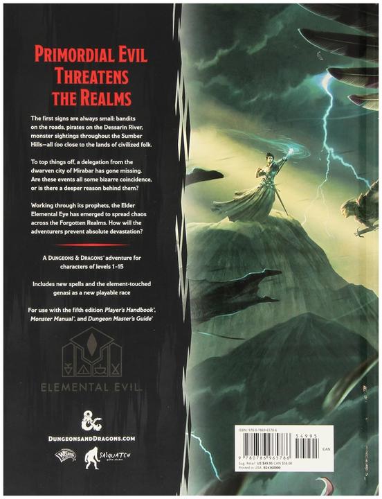 Immagine prodotto Wizards of the Coast Dungeons & Dragons RPG aventure Elemental Evil - Principi dell'apocalisse *ANGLAIS* (Inglese)