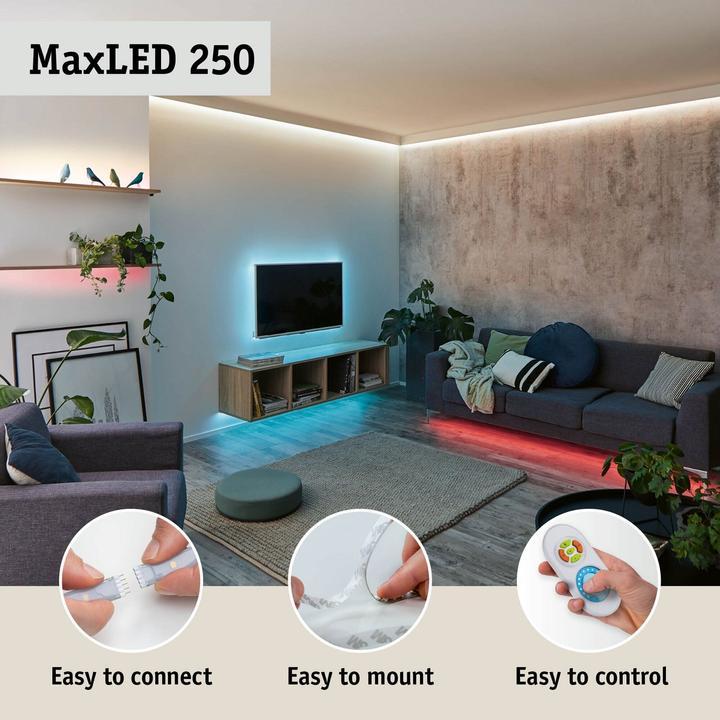 Produktbild Paulmann MaxLED 250 Stripe Set (Weiss, 150 cm, Indoor)