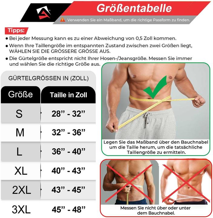 Actual product image Aqf Sports Gewichthebergürtel mit Schnellverschluss-System, 10 mm Leder